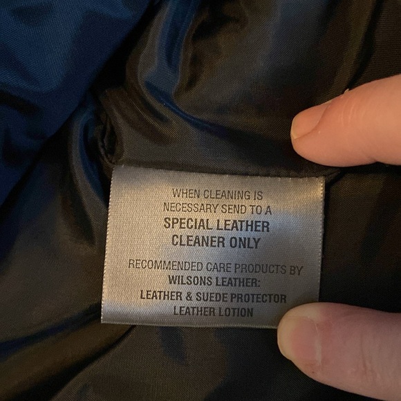 Black genuine leather blazer style button front jacket - Picture 7 of 9